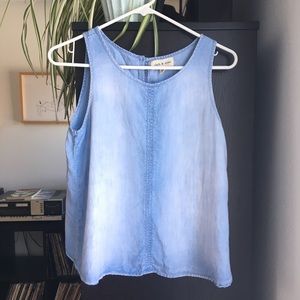 Anthro Cloth and Stone Chambray Tank
